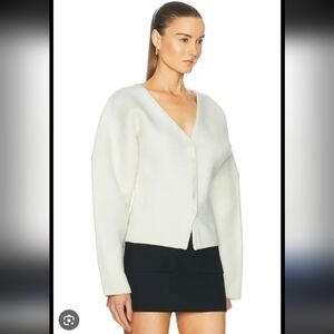 Eaves Arlet Knit Cardigan Ivory White Cream Wool Blend S Small Revolve